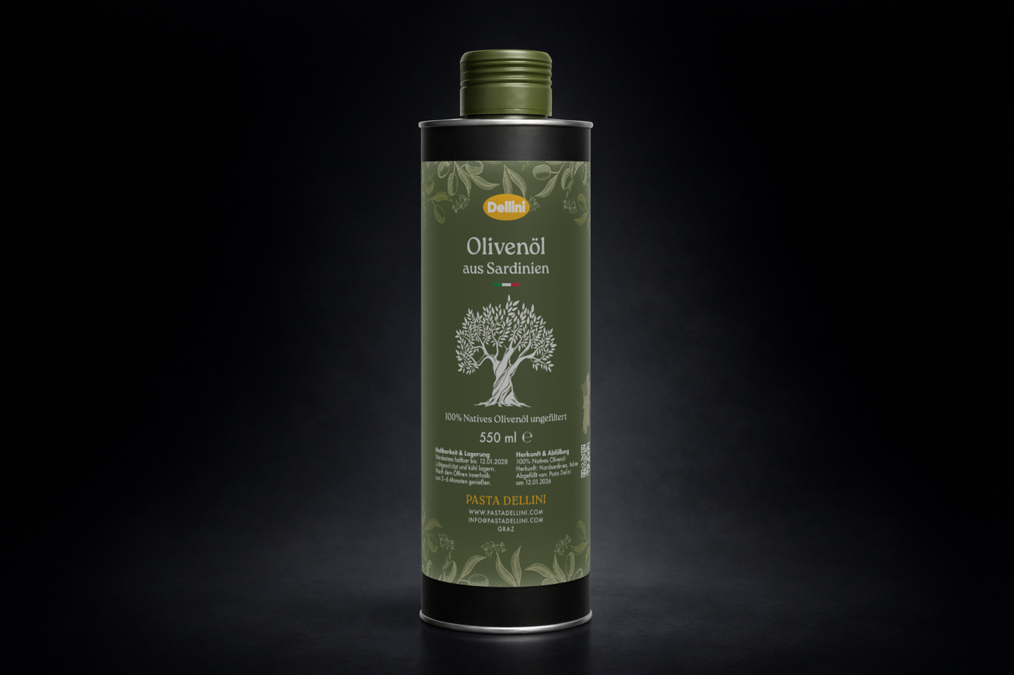 Premium Natives Olivenöl Extra aus Sardinien, Ernte 2025 Dezember