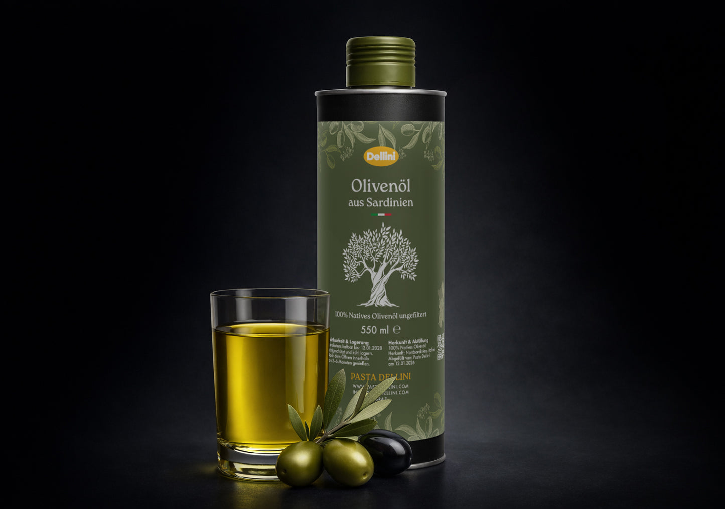 Premium Natives Olivenöl Extra aus Sardinien, Ernte 2025 Dezember